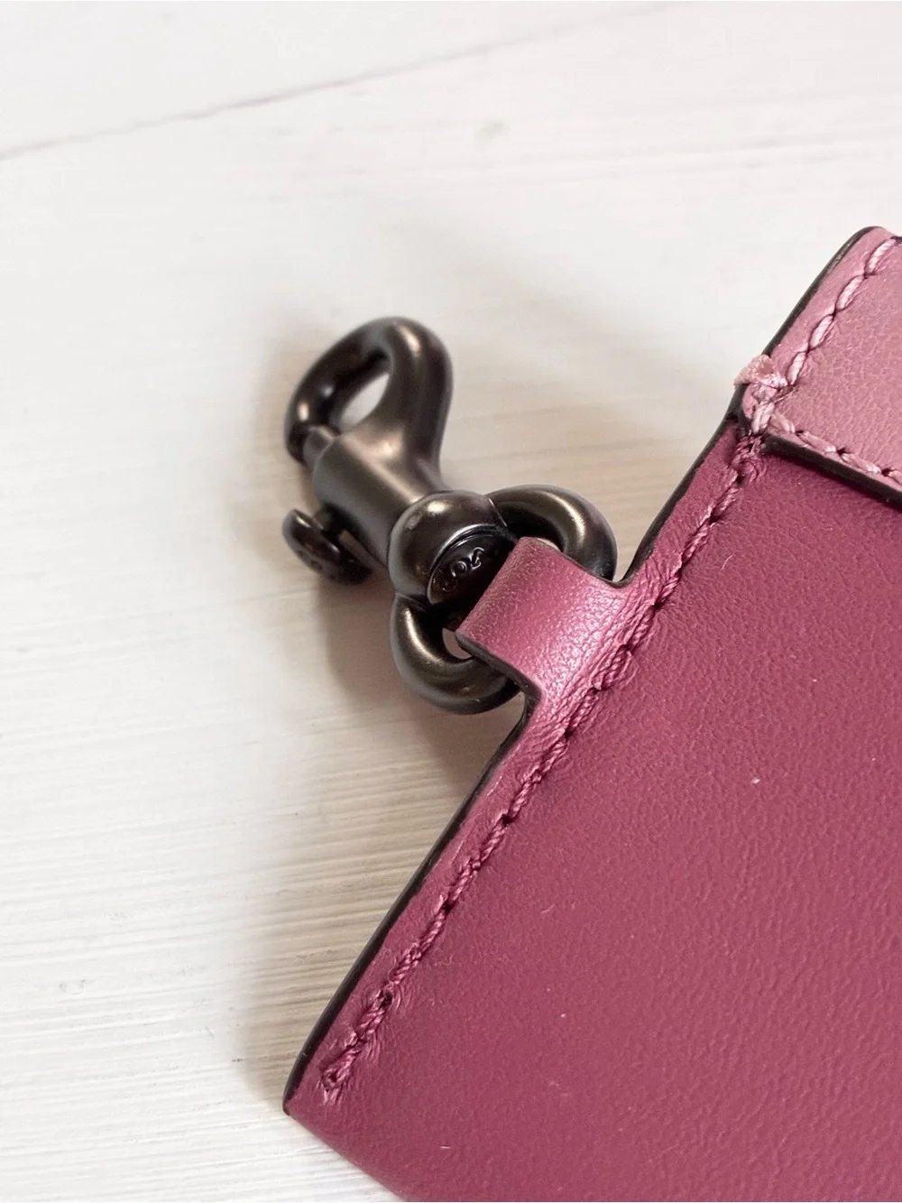 Coach Turnlock Leather Card Case Bag Charm in Colorblock